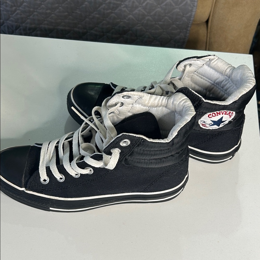 Converse Black and White High-Top Sneakers